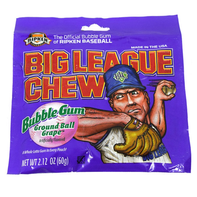 Big League Chew Shredded Bubble Gum  12ct – Grape