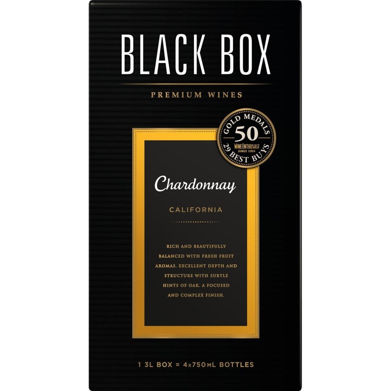 Black Box Chardonnay White Wine Box Wine, 3 L