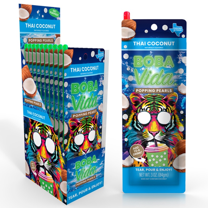 BOBAVIDA Thai Coconut Popping Pearls – 3oz / 12ct