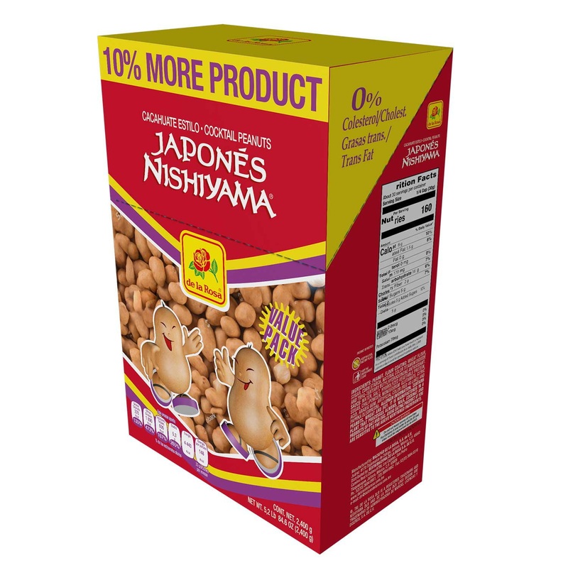 De La Rosa Japanese-Style Nishiyama Cocktail Peanuts, 5.4 lbs.