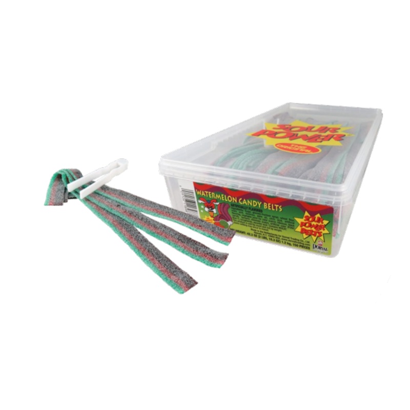 Dorval Watermelon Sour Belts 2.5lb tub