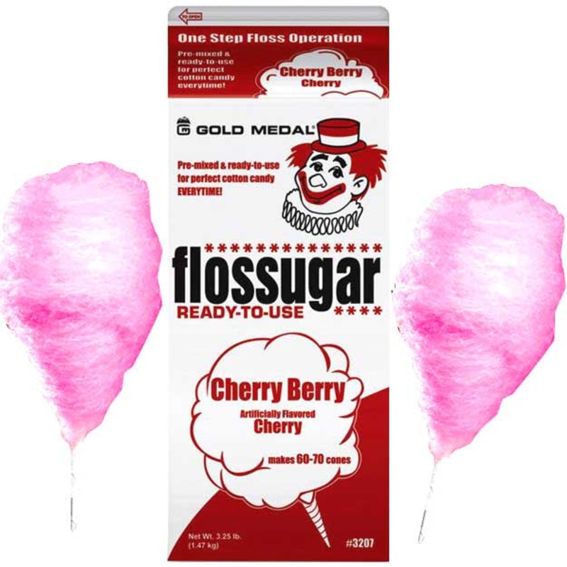 Flossugar Cherry Cotton Candy Mix 3.25lbs