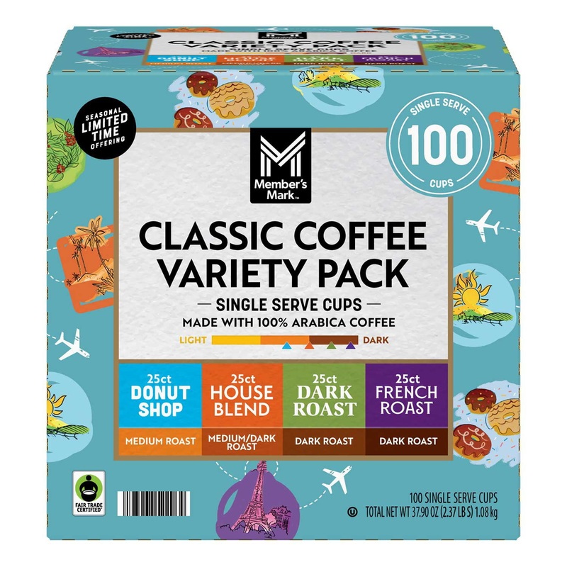 Member’s Mark Classic Coffee Pods, Variety Pack, 100 ct.