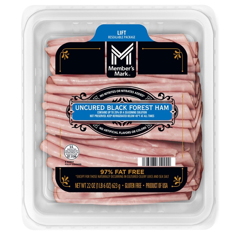 Member’s Mark Uncured Black Forest Ham, Sliced, 1 lb. 6 oz.