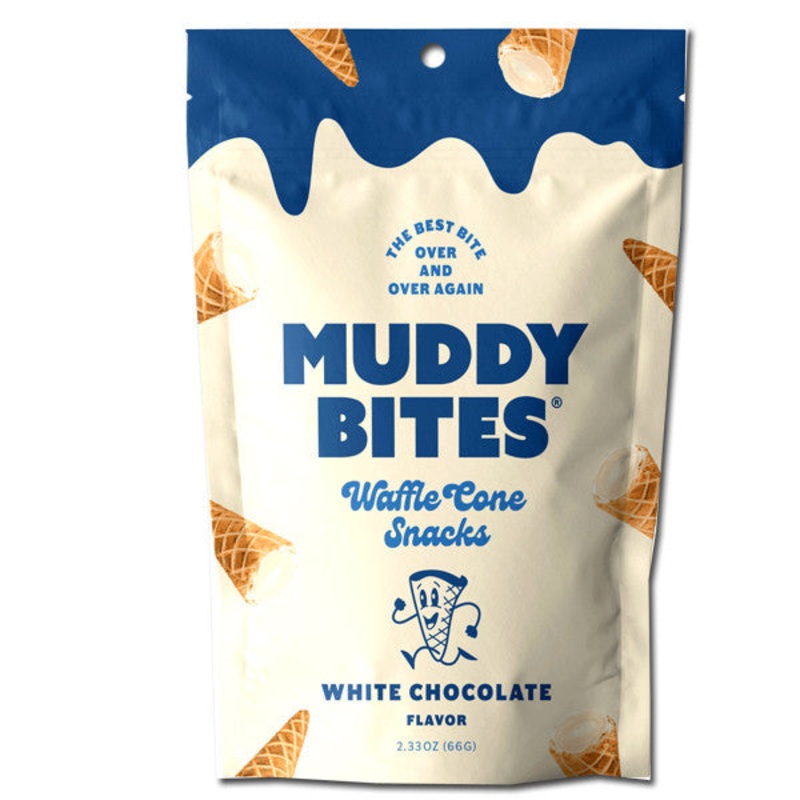 Muddy Bites Cone White Chocolate 2.33oz