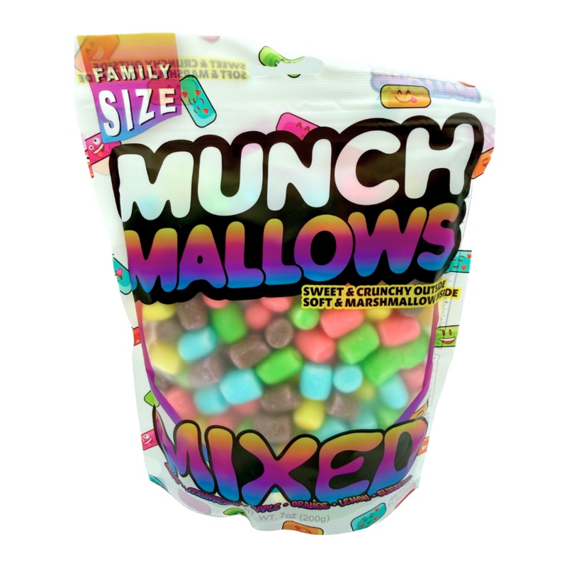 Munch Mallows Mixed Marshmallow Candy – 7oz