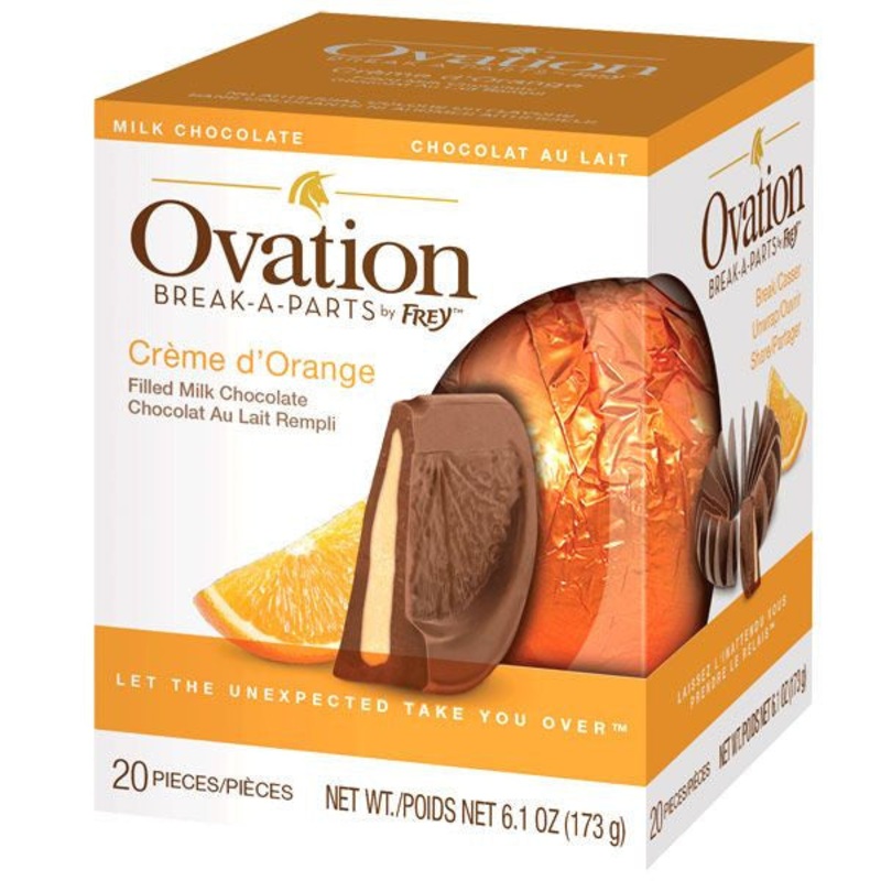 Ovation Creme De Orange Milk Chocolate 6.17oz Ball