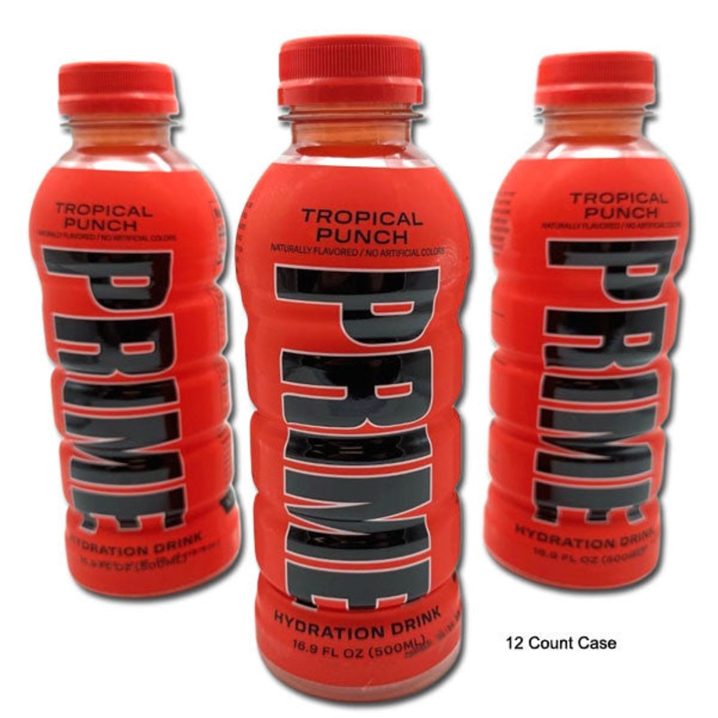 Prime Hydration Drink Tropical Punch – 16.9oz / 12ct