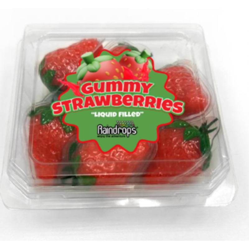 Raindrops Gummy Strawberries – 3.8oz