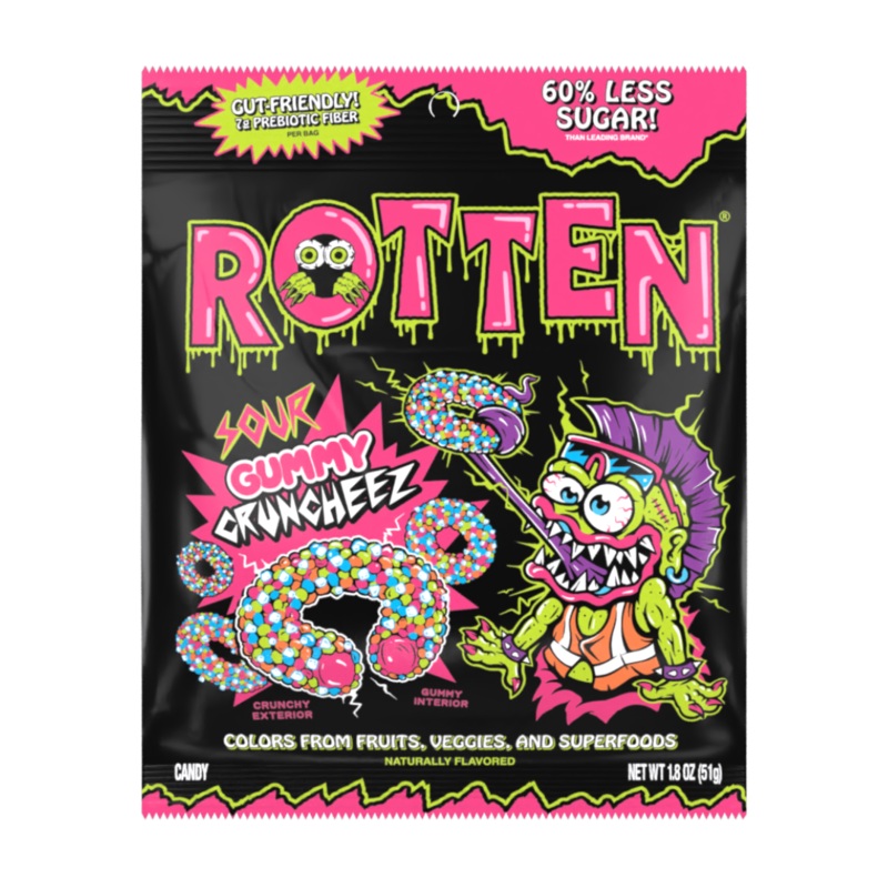 Rotten Sour Gummy Cruncheez – 1.8oz