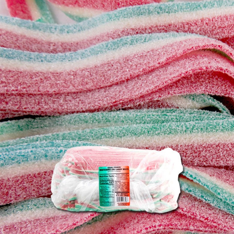Sour Power Belts Watermelon 6.6lb Bag