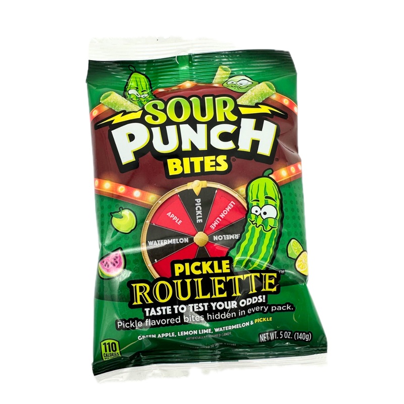 Sour Punch Bites Pickle Roulette – 5oz