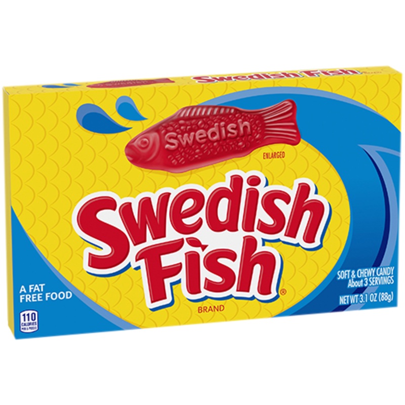 Swedish Fish Soft & Chewy Candy – 3.1-oz. Theater Box