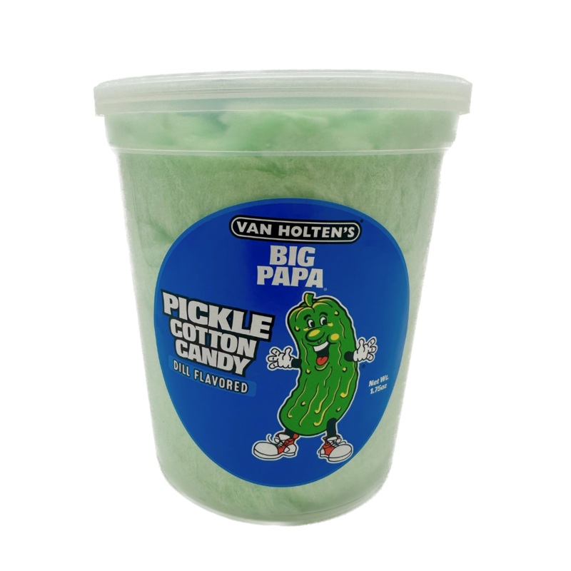 Van Holten’s Big Papa Dill Pickle Flavored Cotton Candy – 1.75oz