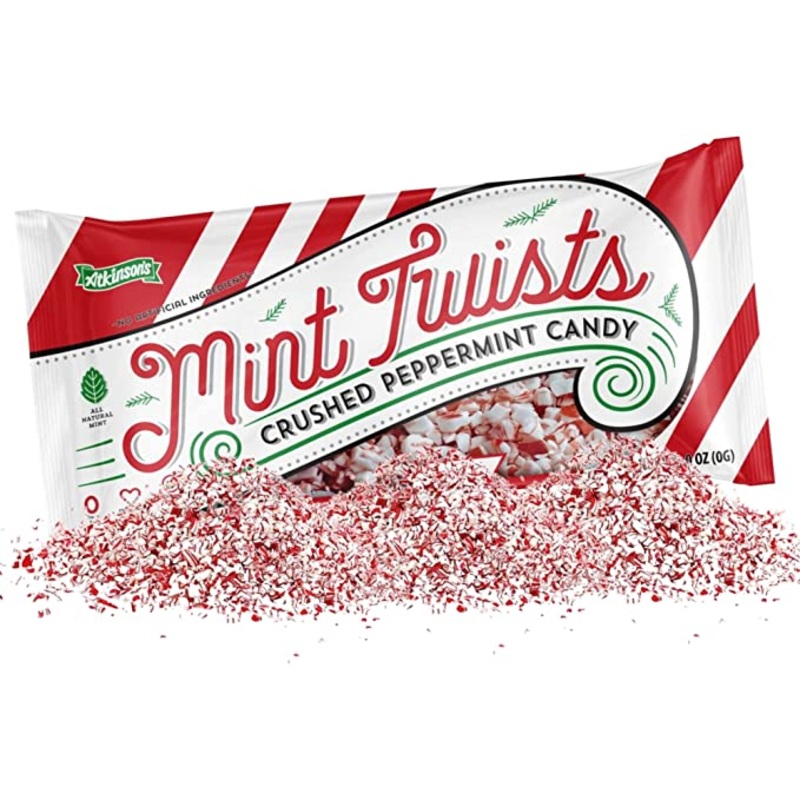 Atkinson’s Mint Twists Crushed Peppermint Candy – 8-oz. Bag