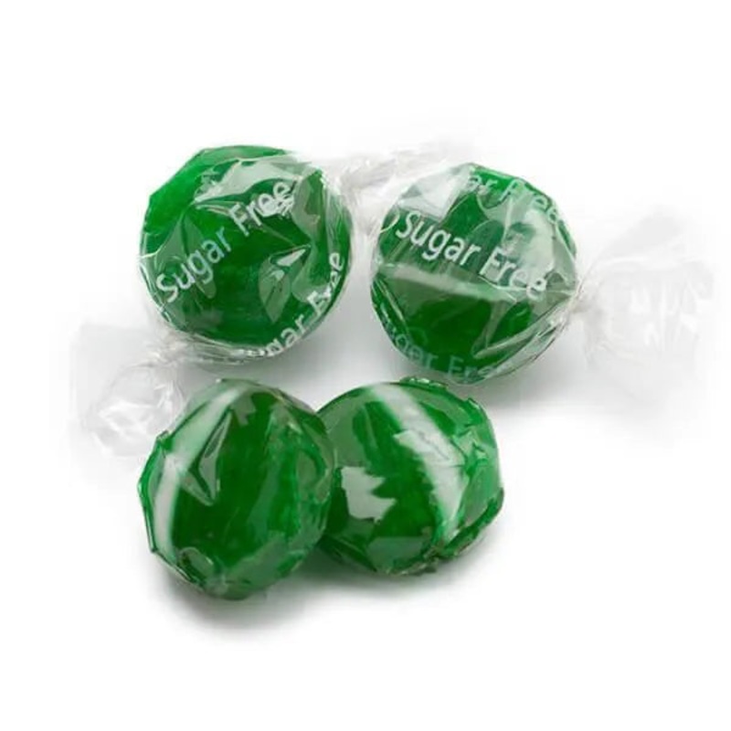 Atkinson Sugar Free Hard Candy Buttons – Green Apple: 5LB Bag