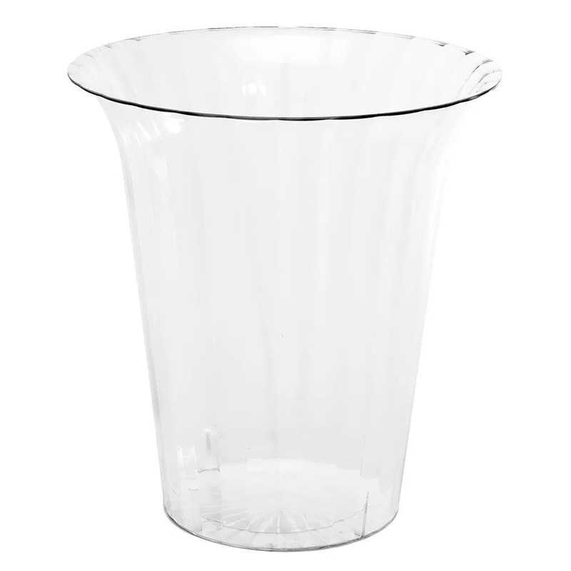 Clear Plastic Flared Cylindrical Candy Container – Large