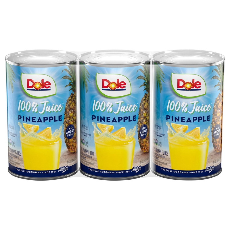 Dole Pineapple Juice, 46 fl. oz., 3 pk.
