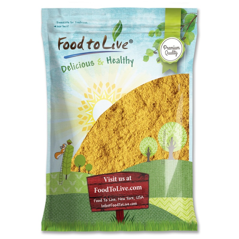 Food To Live Ground Yellow Mustard Seeds, 8 Pounds – All-Natural, Vegan Spice For Flavorful Cooking And Seasoning, Non-Gmo, Kosh