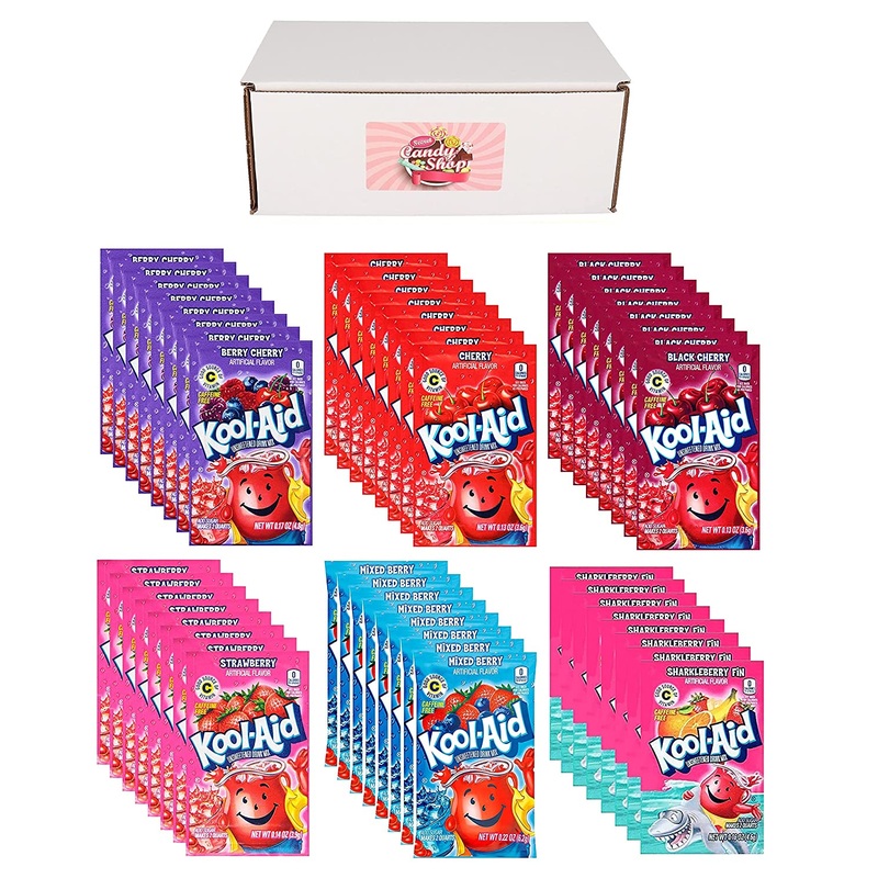 Kool-Aid Drink Mix Packets Variety Pack of 6 Flavors (8 of each flavor, Total of 48)