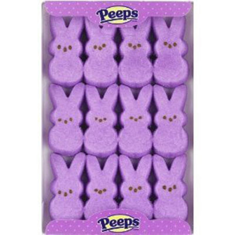 Marshmallow Peeps Bunnies 12ct – Purple