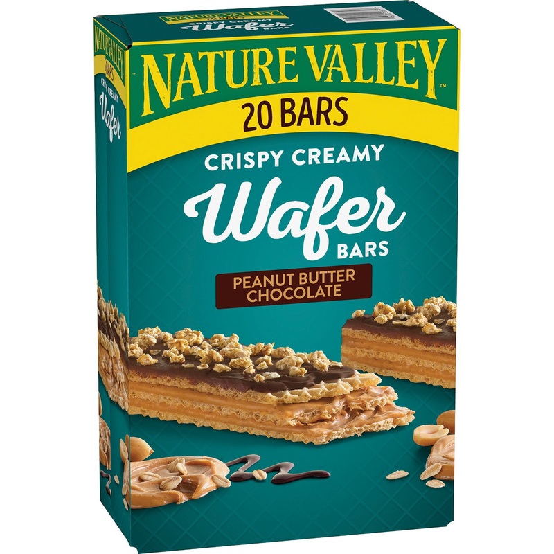 Nature Valley Crispy Creamy Wafer Bars, Peanut Butter Chocolate, 20 ct.