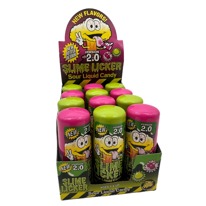 Toxic Waste Slime Licker 2.0 Black Cherry and Green Apple – 2oz / 12ct
