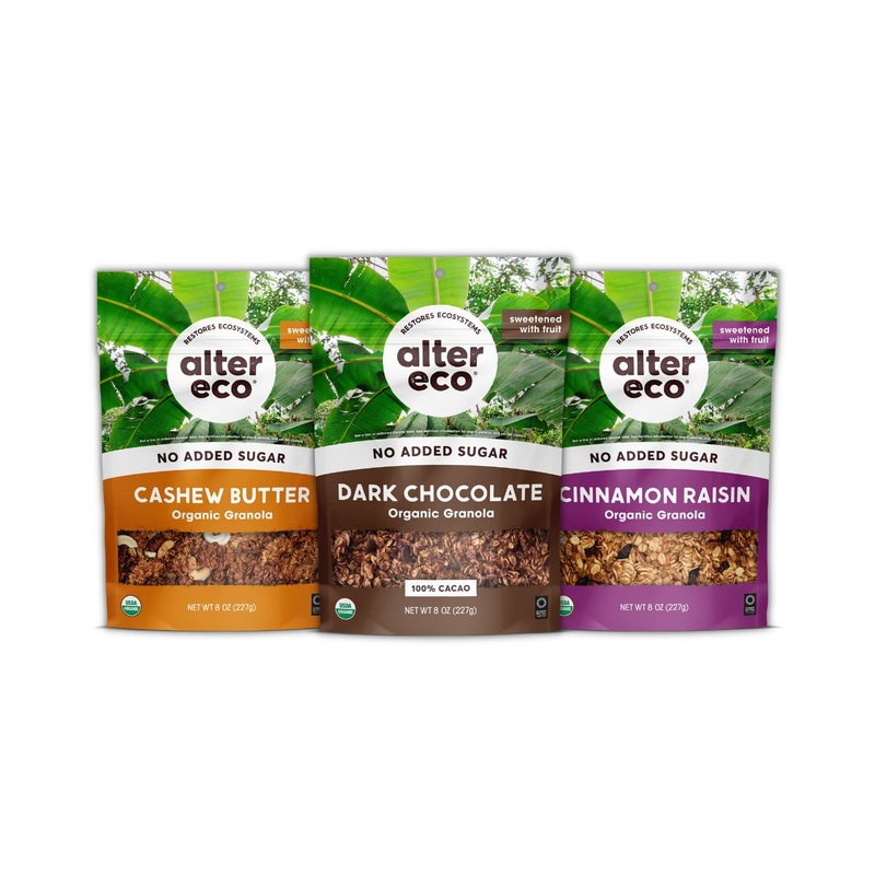 Alter Eco Organic Granola Variety Pack, Healthy, Organic Breakfast & Snack, Naturally Sweetened With Fruit, Vegan, No Artificial