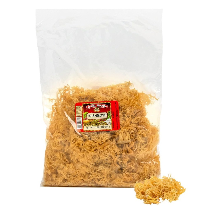 Angel Brand Irish Sea Moss 2 Lbs Pouch – Nutrient-Rich Sea Vegetable Harvested From Clean Ocean Waters – Irish Sea Moss Raw – Id