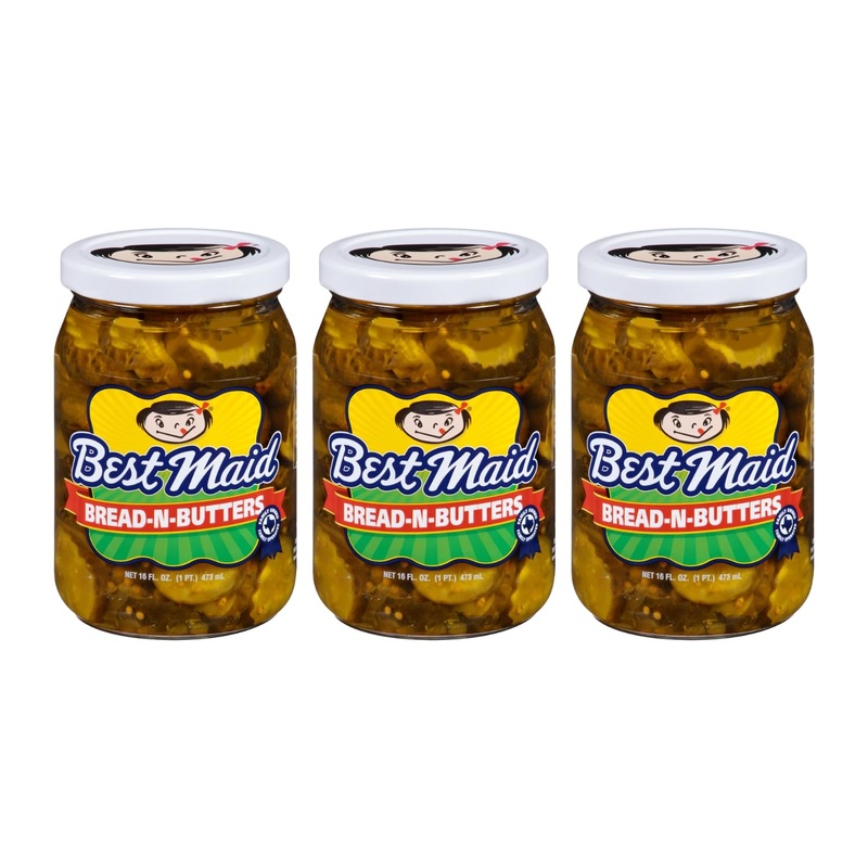 Best Maid Pickles – 9-Item Assortment Of Dill, Sweet, Bread & Butter, Okra, And Specialty – 3 Or 6 Packs (3 Pack, Bread & Butter