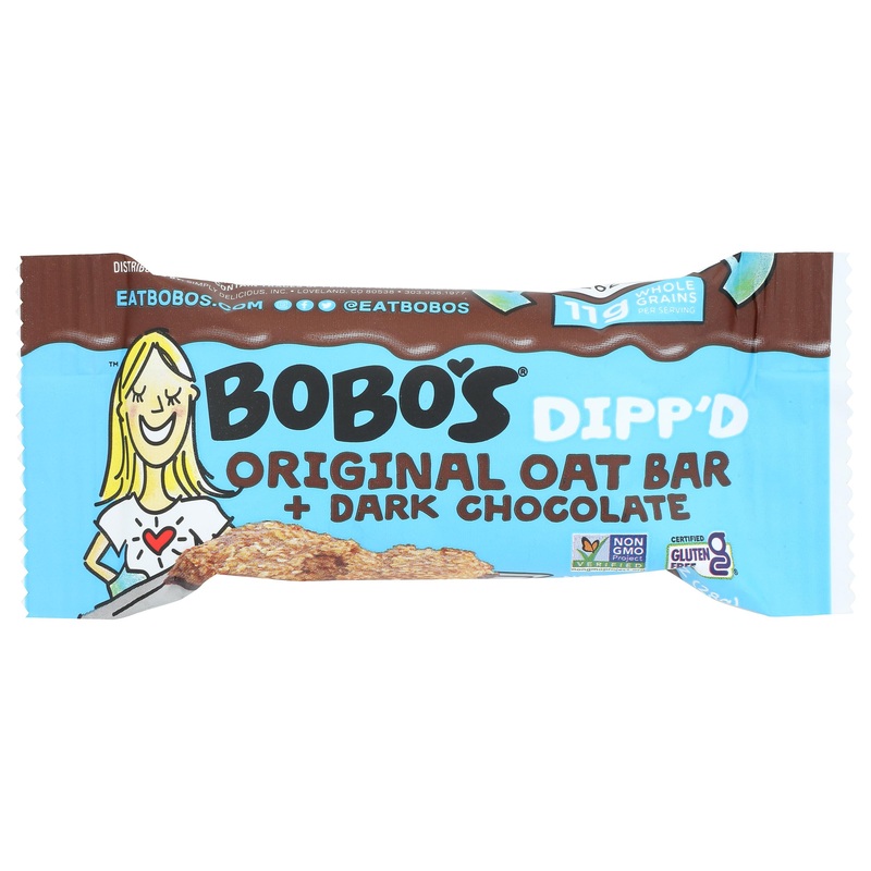 Bobo’S Original Oat Bar + Dark Chocolate Dipped, Non Gmo, Gluten Free, 5 Ounces (Pack Of 6)