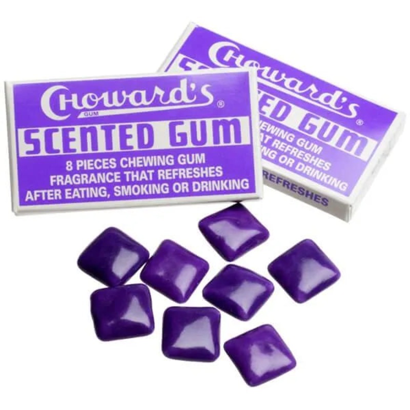 Choward’s Violet Gum Packs: 24-Piece Box