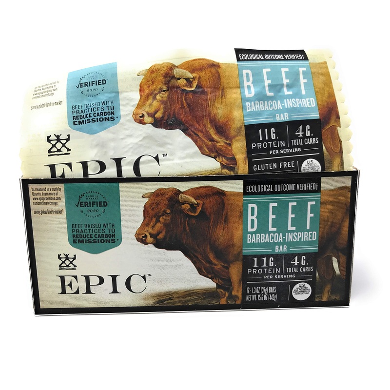 Epic Provisions Beef Barbacoa Bar 12 Count, 1.3 Oz