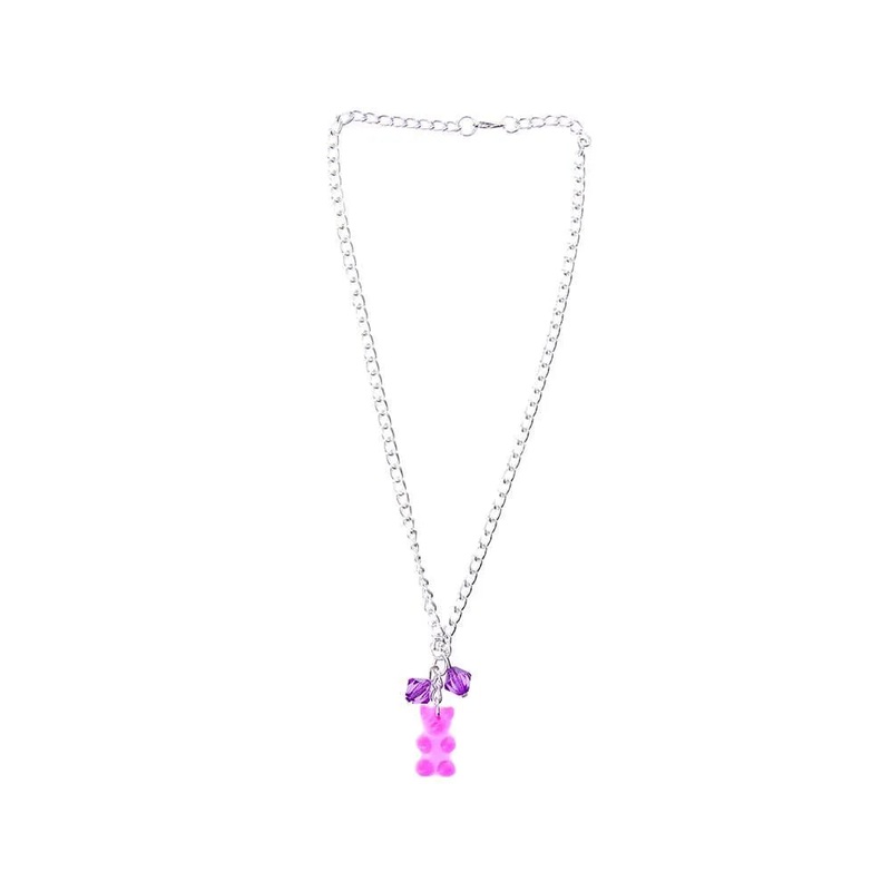 Gummy Bear Necklace – Purple