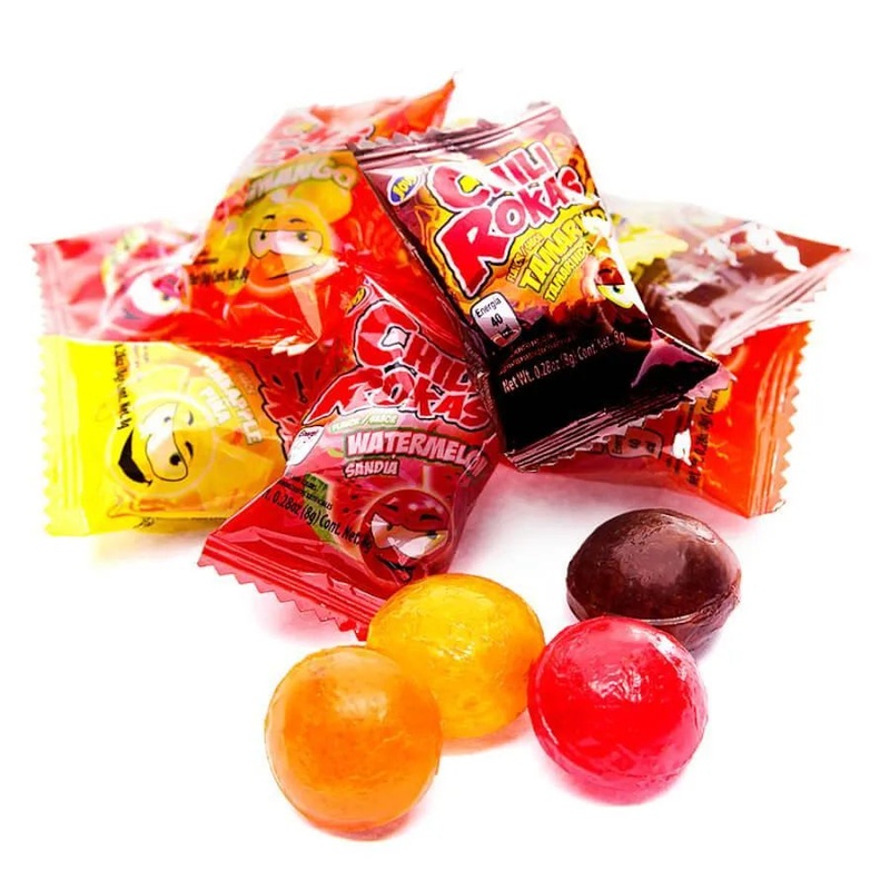 Jovy Chili Rokas Revolcadas Hard Candy – Assorted: 65-Piece Bag