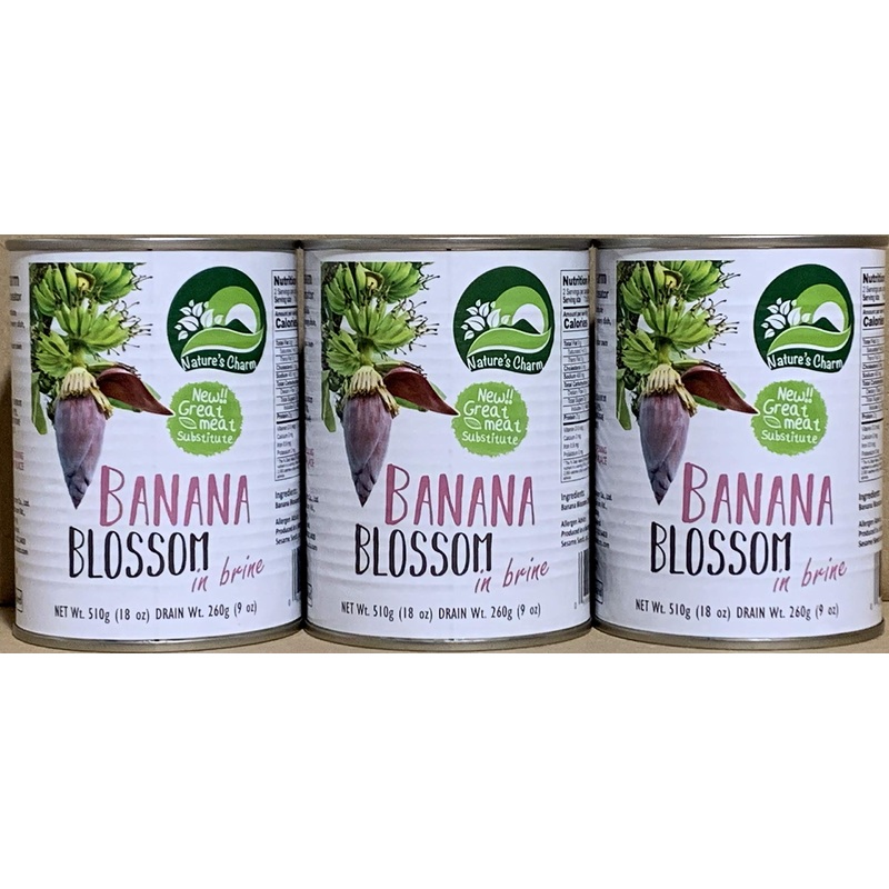 Kc Commerce Nature’S Charm Banana Blossom In Brine 18Oz By Kc Commerce (Pack Of 3)
