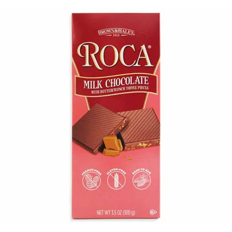 Roca Milk Chocolate Buttercrunch Toffee Bars : 12-Piece Box