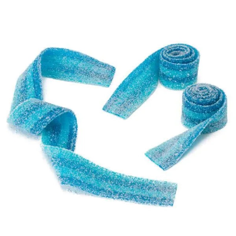 Sour Power Belts Candy – Berry Blue: 20-Pound Case