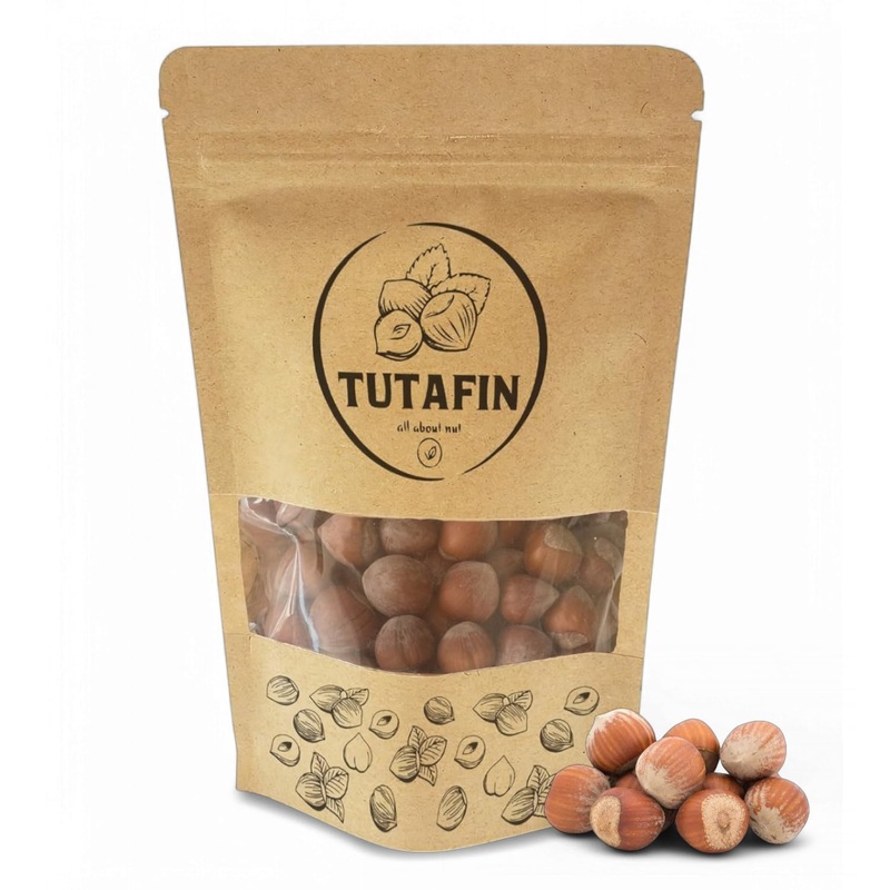 Tutafin Premium Raw Hazelnuts In Shell – Jumbo Whole Filberts, Fresh Harvested, Turkish Hazelnuts For Snacking & Baking – 8 Oz (
