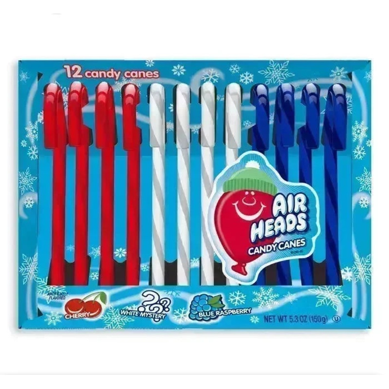 AirHeads Candy Canes: 144-Piece Case