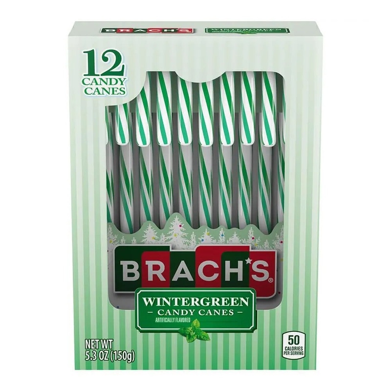Brach’s Wintergreen Candy Canes 12-PC Box