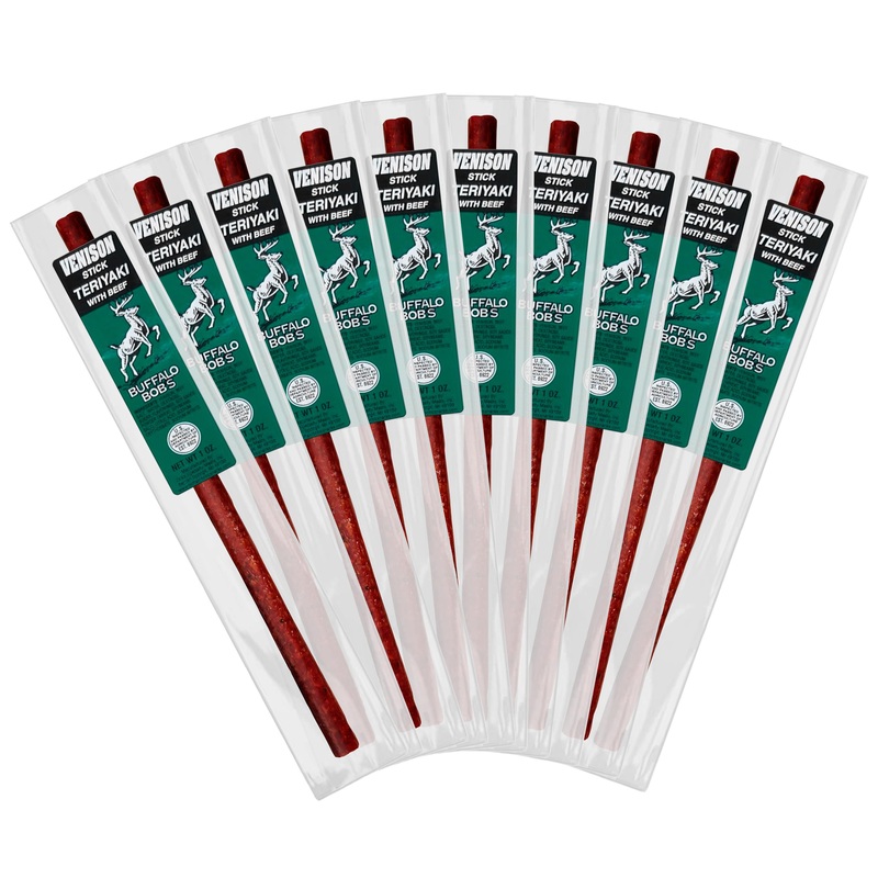 Buffalo Bob’S Wild Game Meat Snack Stick – Venison Teriyaki Stick 10 Pack