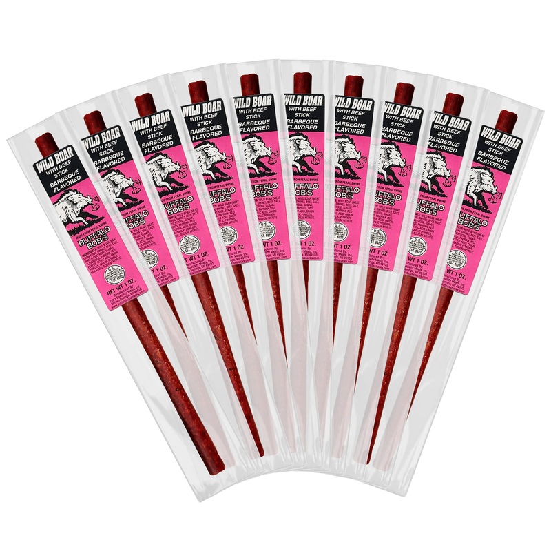 Buffalo Bob’S Wild Game Meat Snack Stick – Wild Boar Bbq Stick 10 Pack