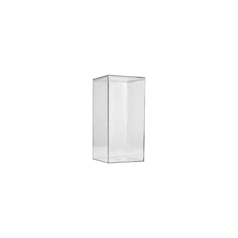 Clear Acrylic Boxes 4″X4″X8″ 3 Pack