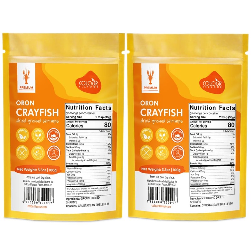 Colour Flavour Premium Quality Nigerian Dry Shrimp Crayfish Powder 3.5Oz 100Gram Dried Shrimp For Cooking Seafood Flavor Crayfis