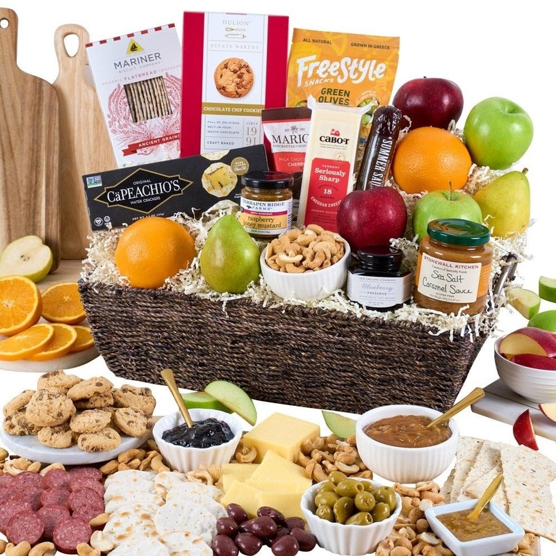 Gourmetgiftbaskets.Com Deluxe Fruit Basket – Gourmet Gift Baskets Prime – Fruit Gift Baskets – Food Gift Baskets Prime – Birthda