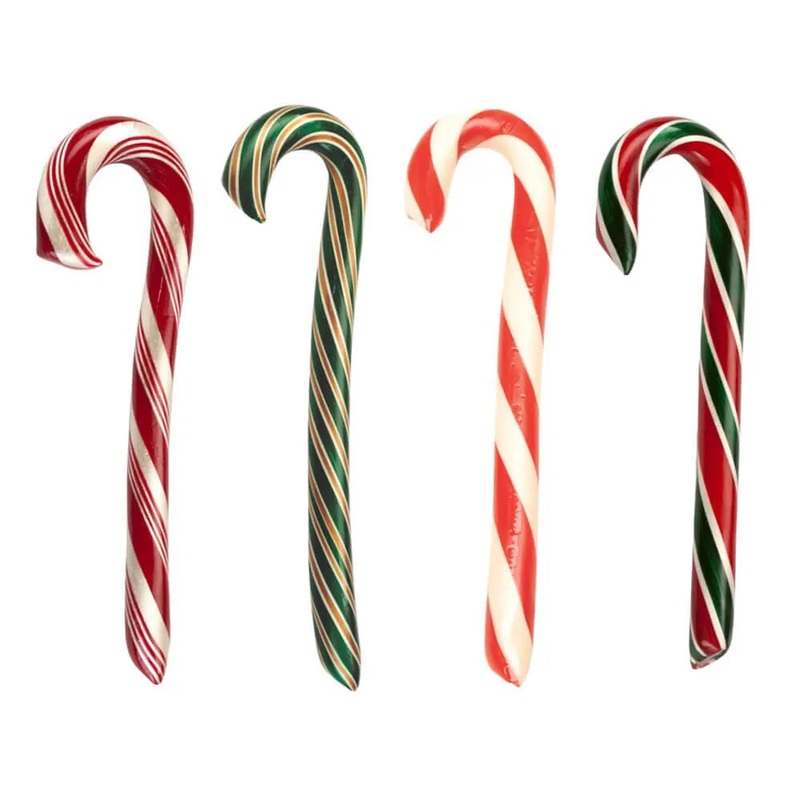 Hammond’s Handcrafted Assorted Candy Canes: 48-Piece Box