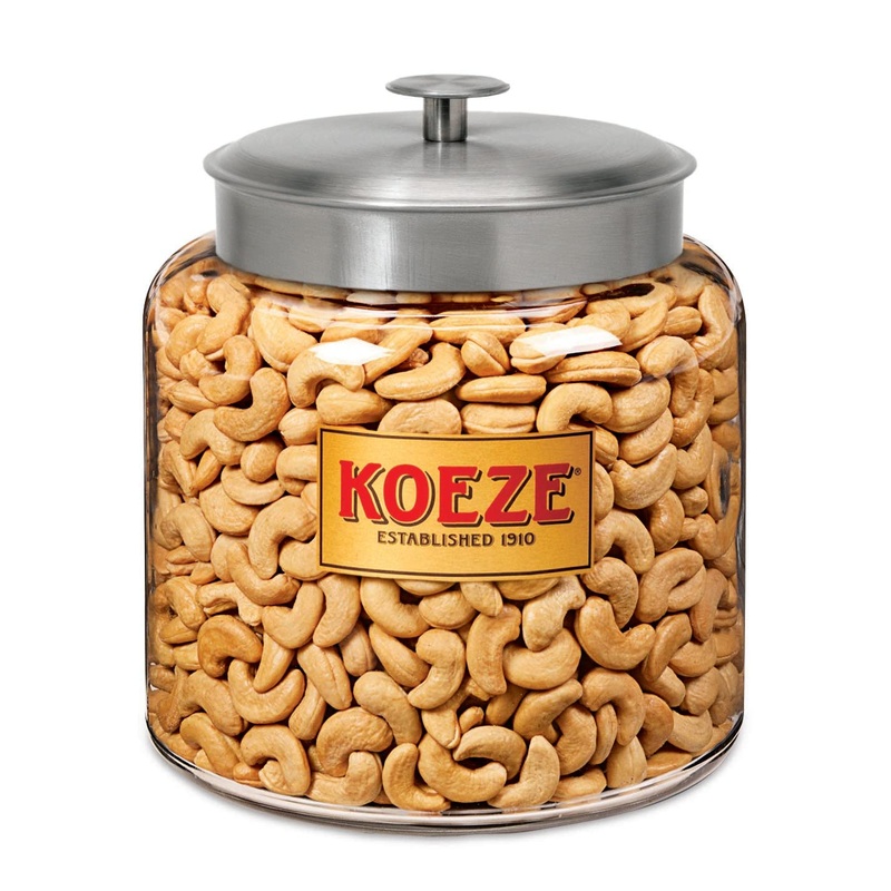 Koeze Colossal Cashews Holiday Reception – 8 Lb. Jar