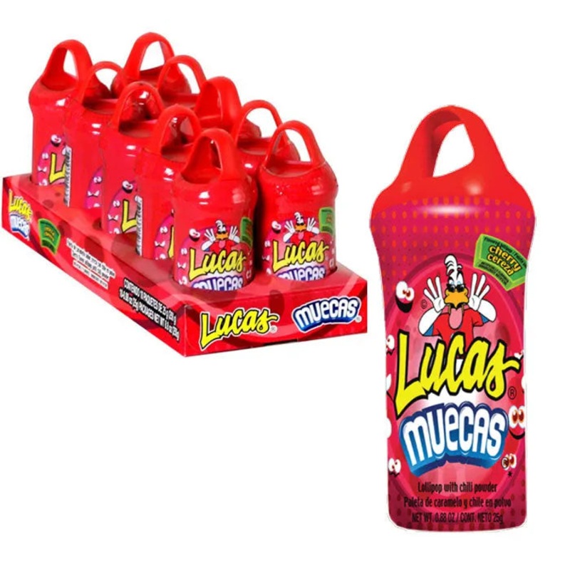 Lucas Muecas Candy – Cherry: 10-Piece Box