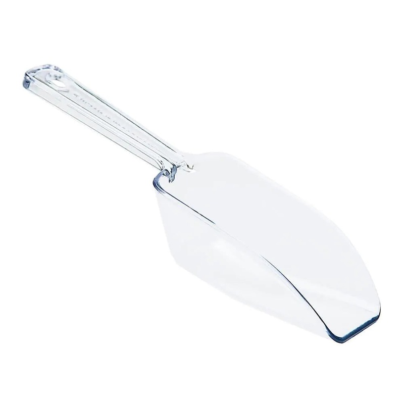 Plastic 2-Ounce Flat Bottom Candy Scoop – Clear